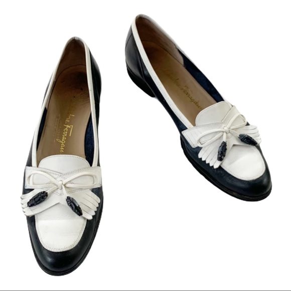 Salvatore Ferragamo Shoes - Salvatore Ferragamo Vintage Spectator Kiltie Shoe